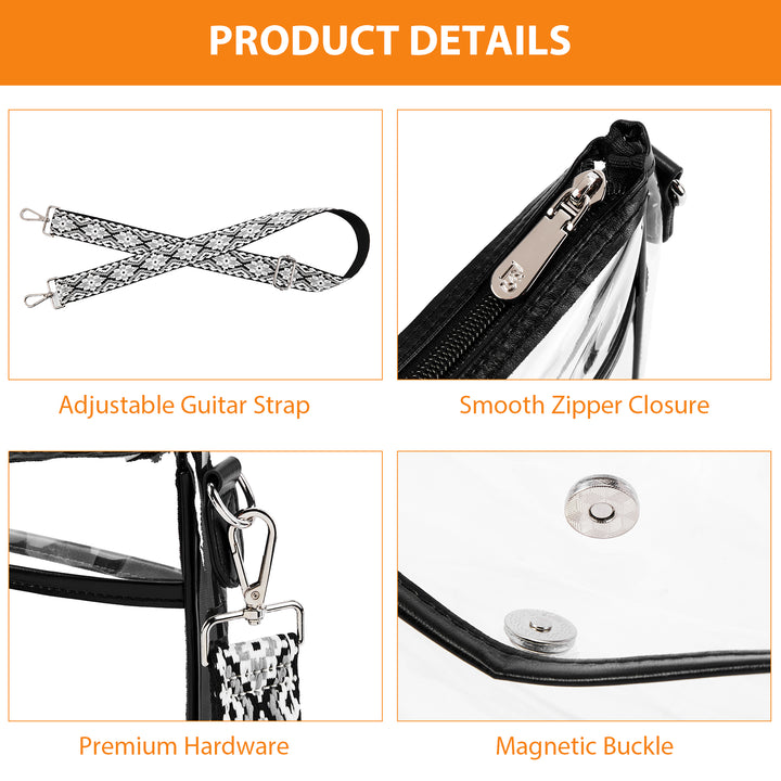 Nola Stadium Approved Clear Concert Bags for Women