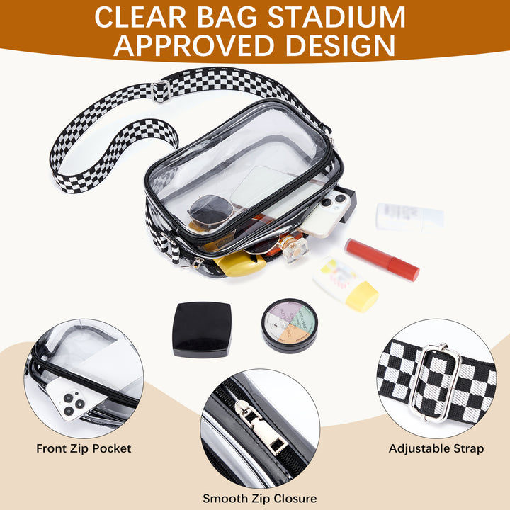 Nola Clear Stadium-Approved Crossbody Bags for Women