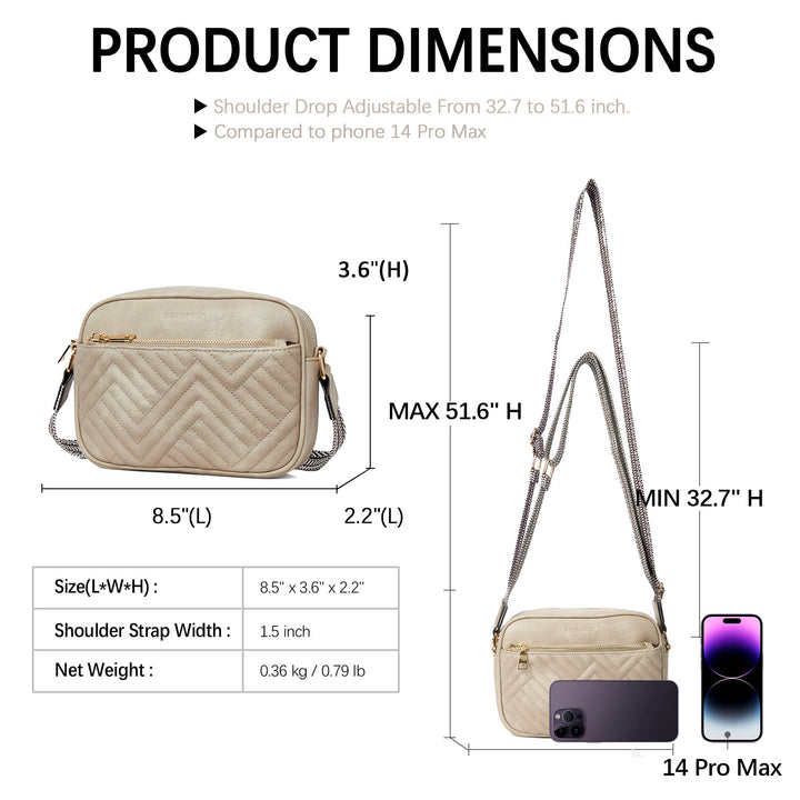 Nola Stylish Quilted Crossbody Bag for Women