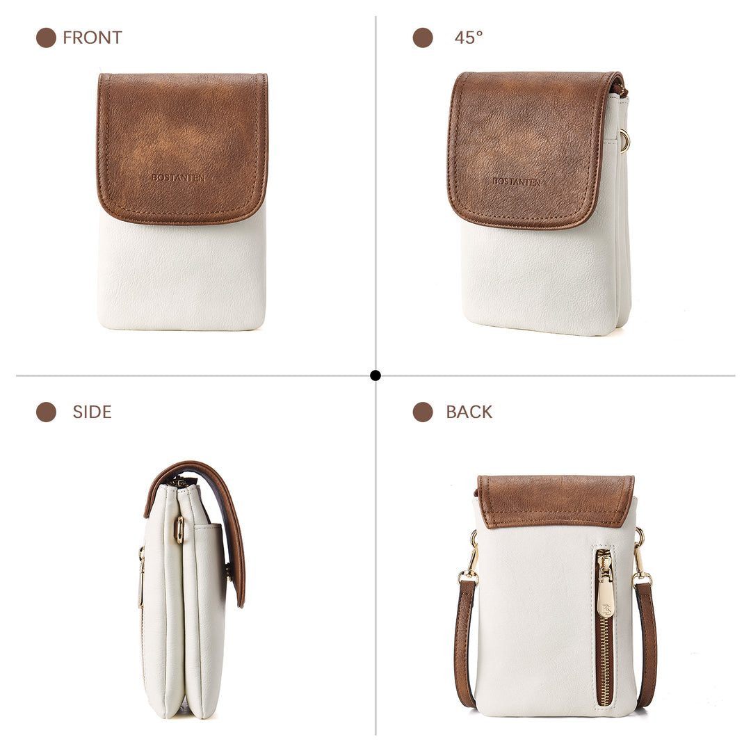 Evelyn Leather Crossbody Phone Wallet For Women —— Boudoir Style
