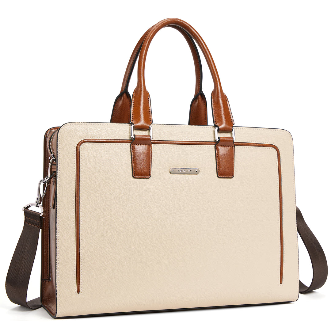 Carol Designer Briefcase For Women — Italian Leather