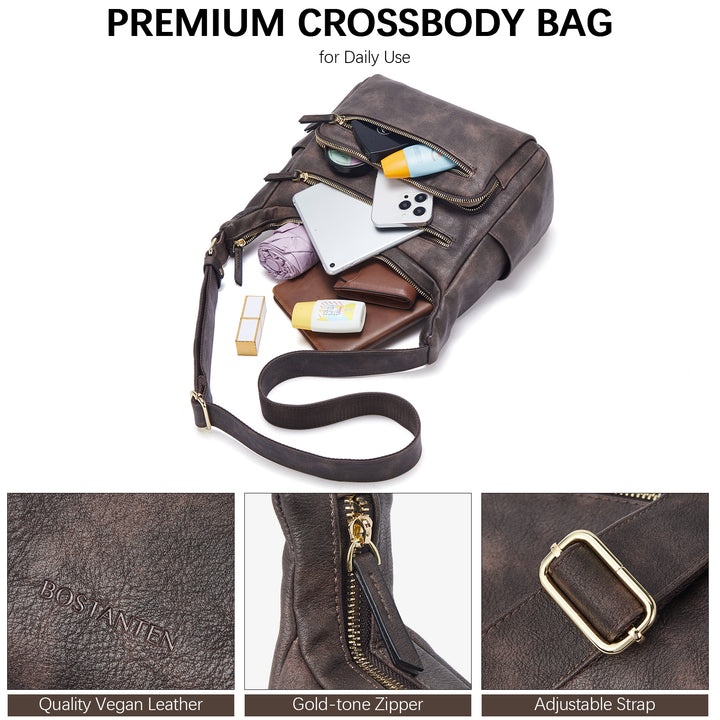 Evelyn Multi Pocket Shoulder Hobo Bag