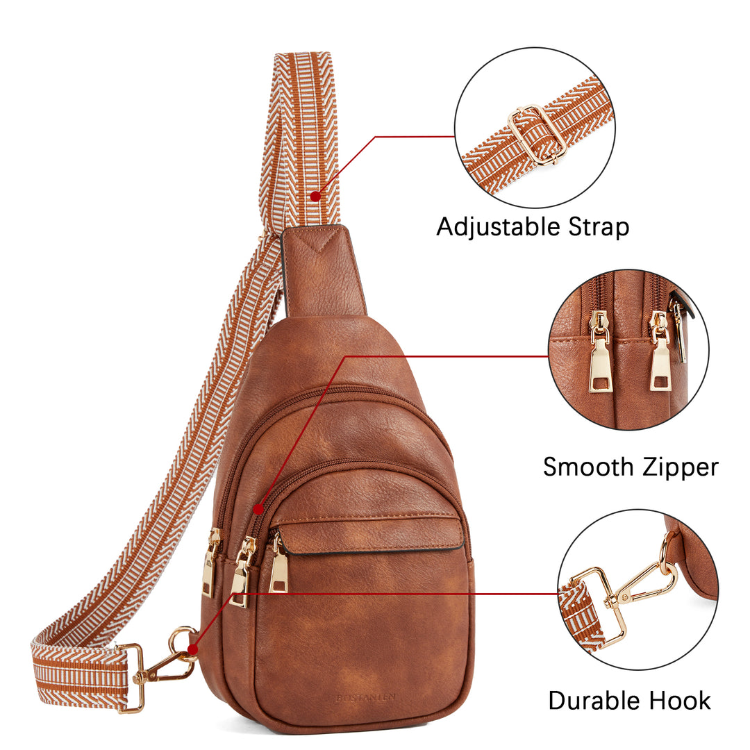 Aurora Beige Street Casual Trapeze Sling Bag