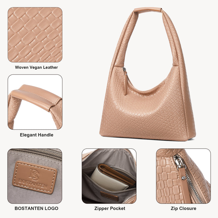 KWELI Croc Structured Curved Hobo Handbags
