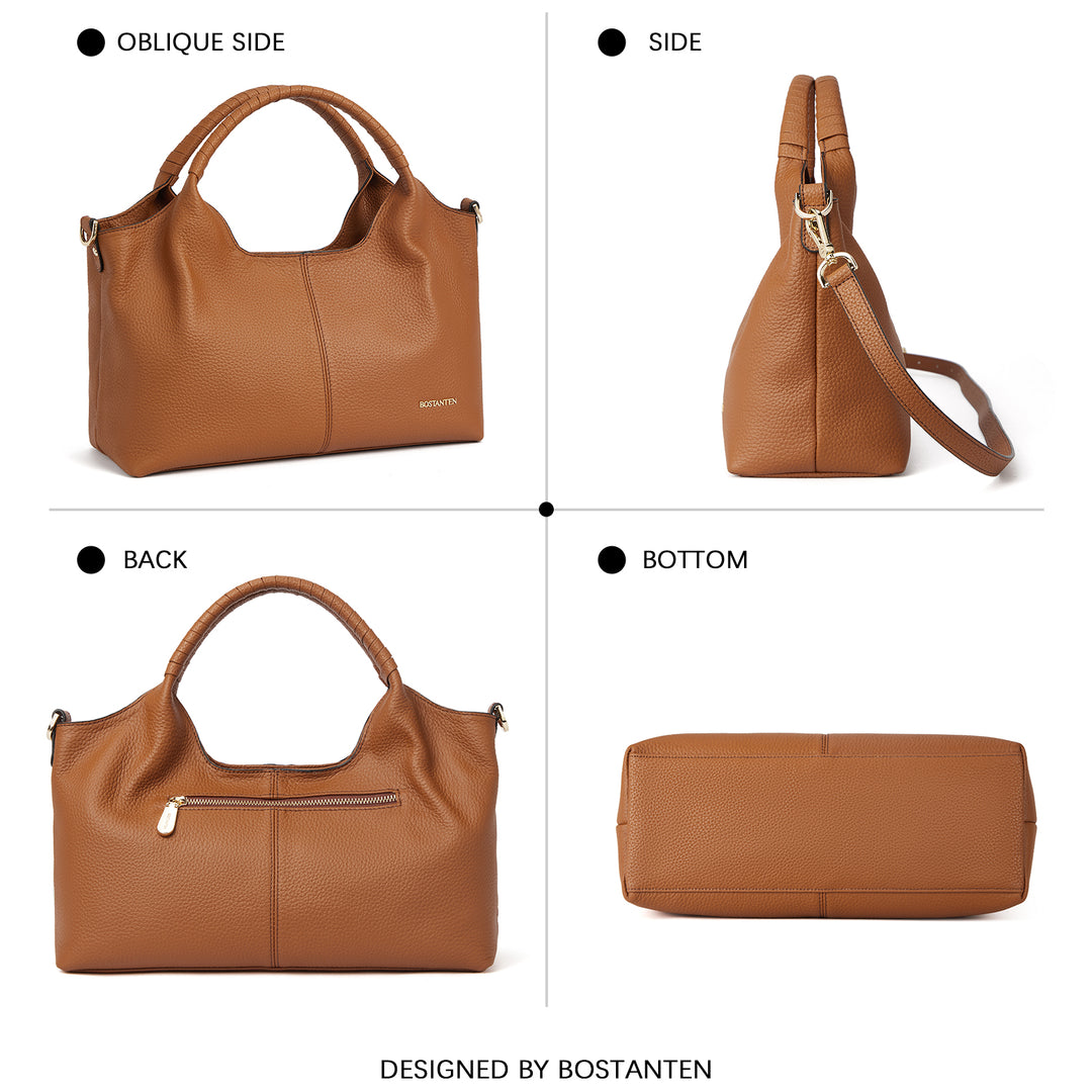 Nevin Genuine Leather Satchel Tote