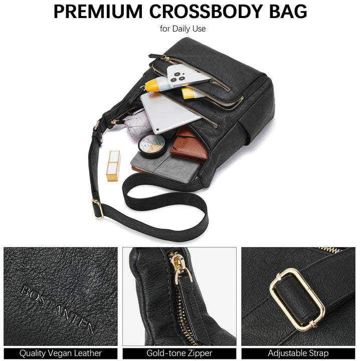 Evelyn Multi Pocket Shoulder Hobo Bag