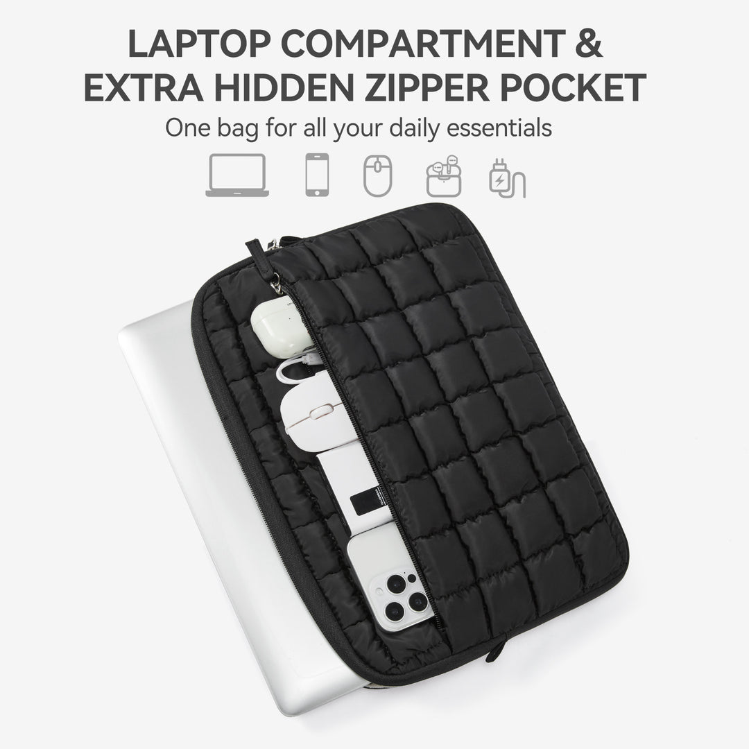 Protective Case Quilted Puffy Laptop Sleeve
