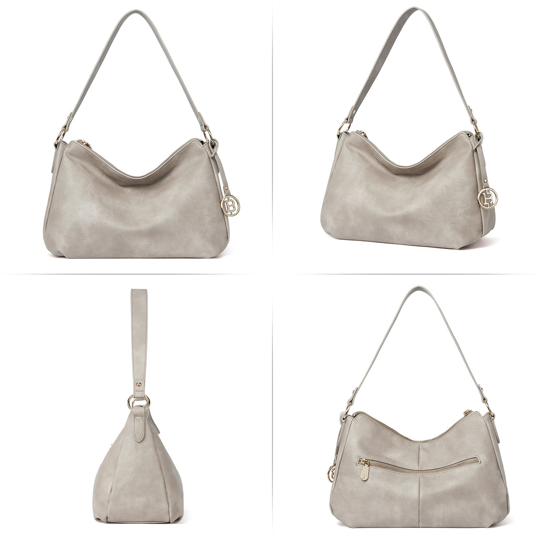 Kweli Hobo Shoulder Handbag - Pebble Leather