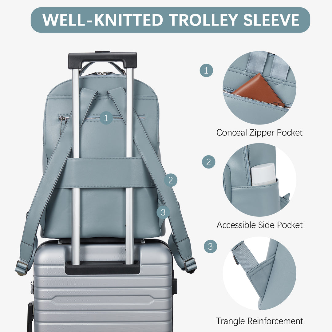 Nombongo Large Leather Backpack — Flexible