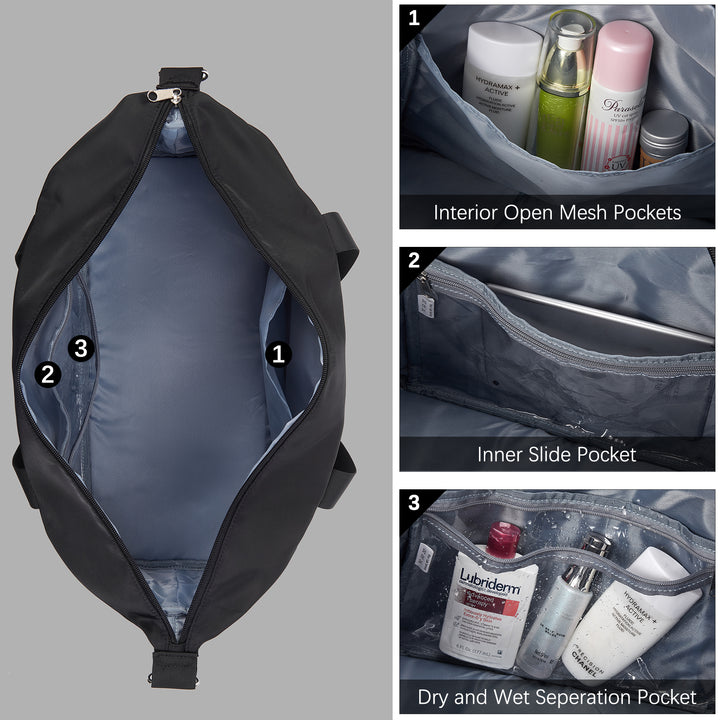 Judea Lightweight Weekender Bag with Shoe Compartment