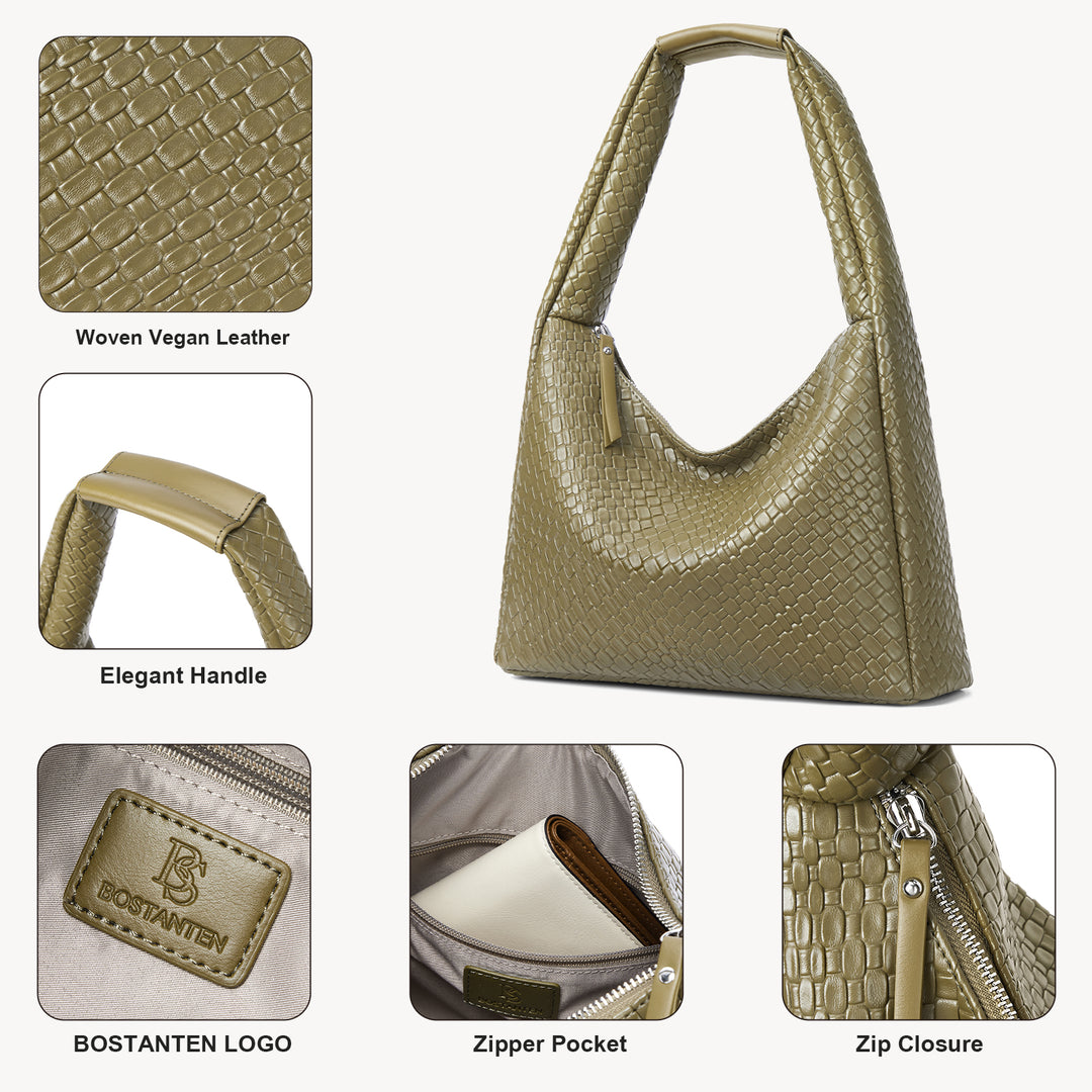 KWELI Croc Structured Curved Hobo Handbags