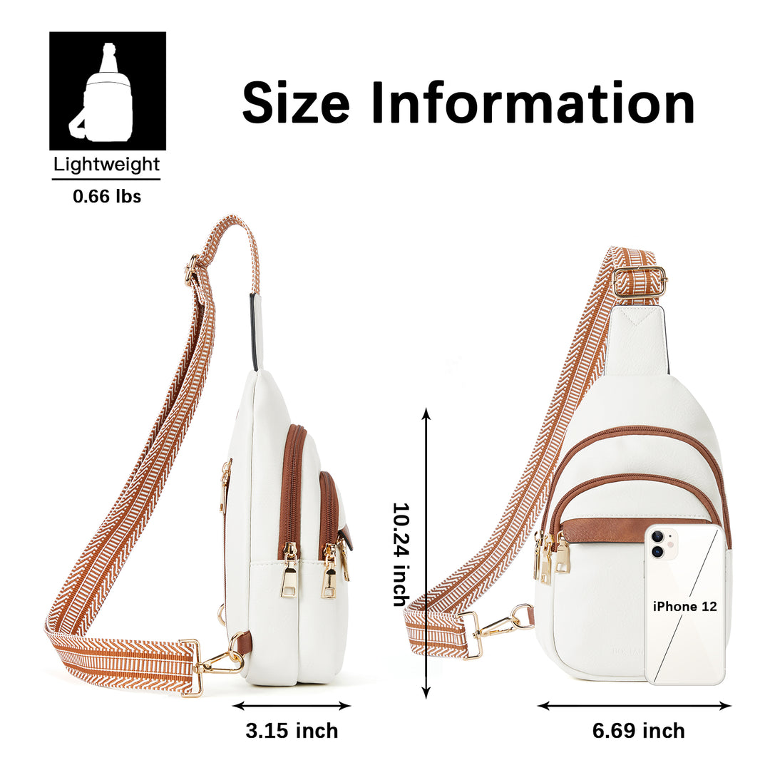 Aurora Beige Street Casual Trapeze Sling Bag