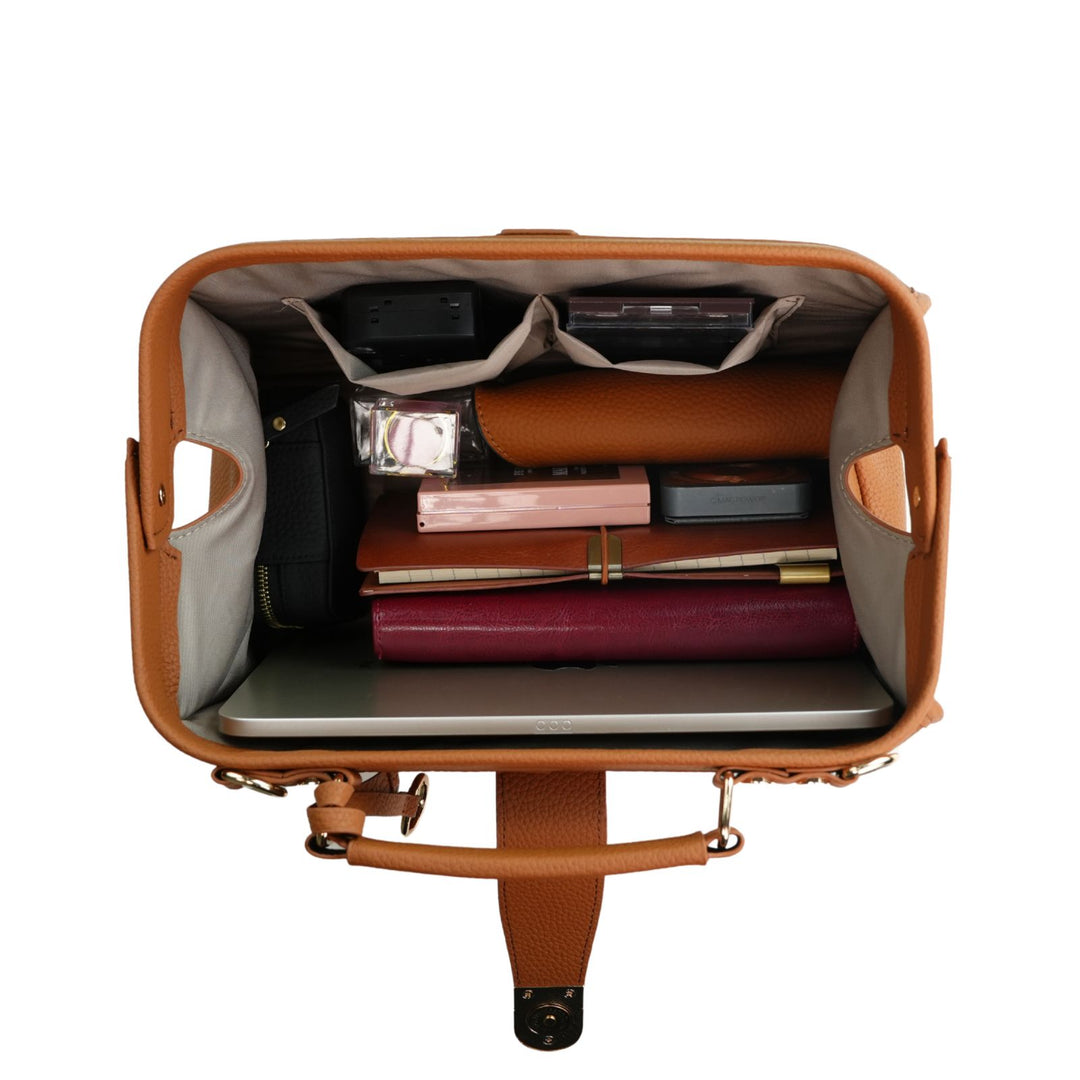Timeless Grace Doctor Bag - Full Grain Pebble Leather