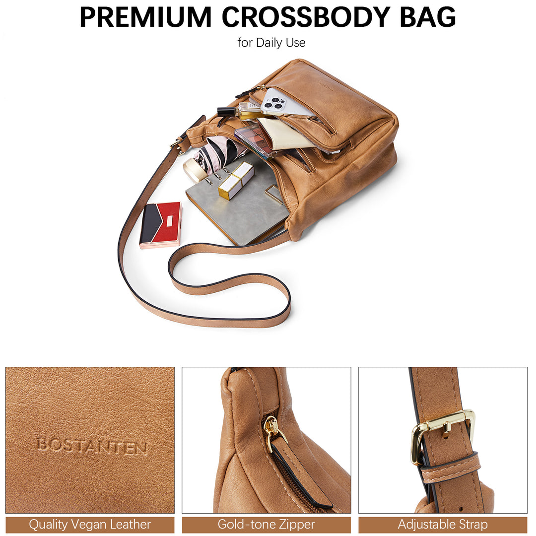 Evelyn Multi Pocket Shoulder Hobo Bag