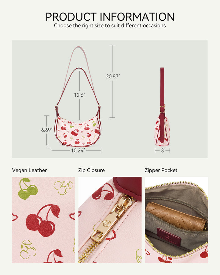 KWELI Woven Leather Half Moon Shoulder Bag