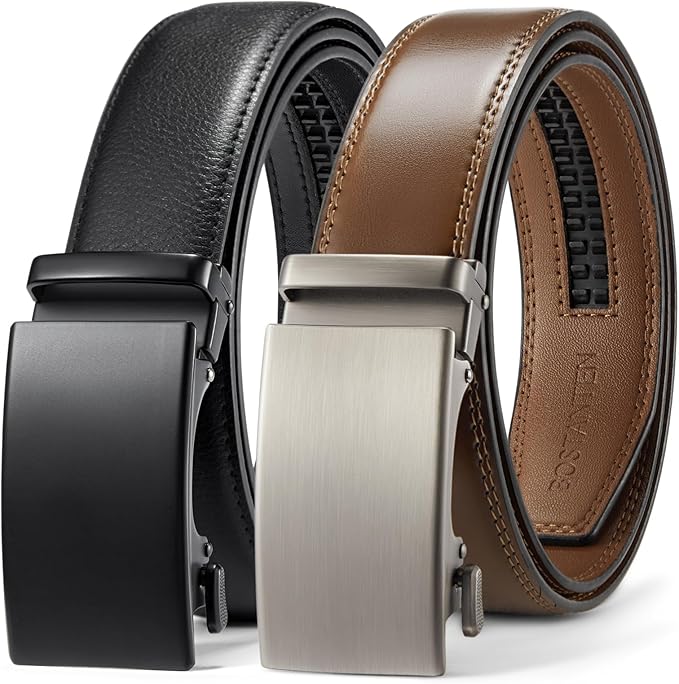 Bostanten Leather Ratchet  Men's Belt — All Sets