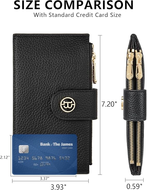 Lomy Leather Slim Wallet — Bifold Purse
