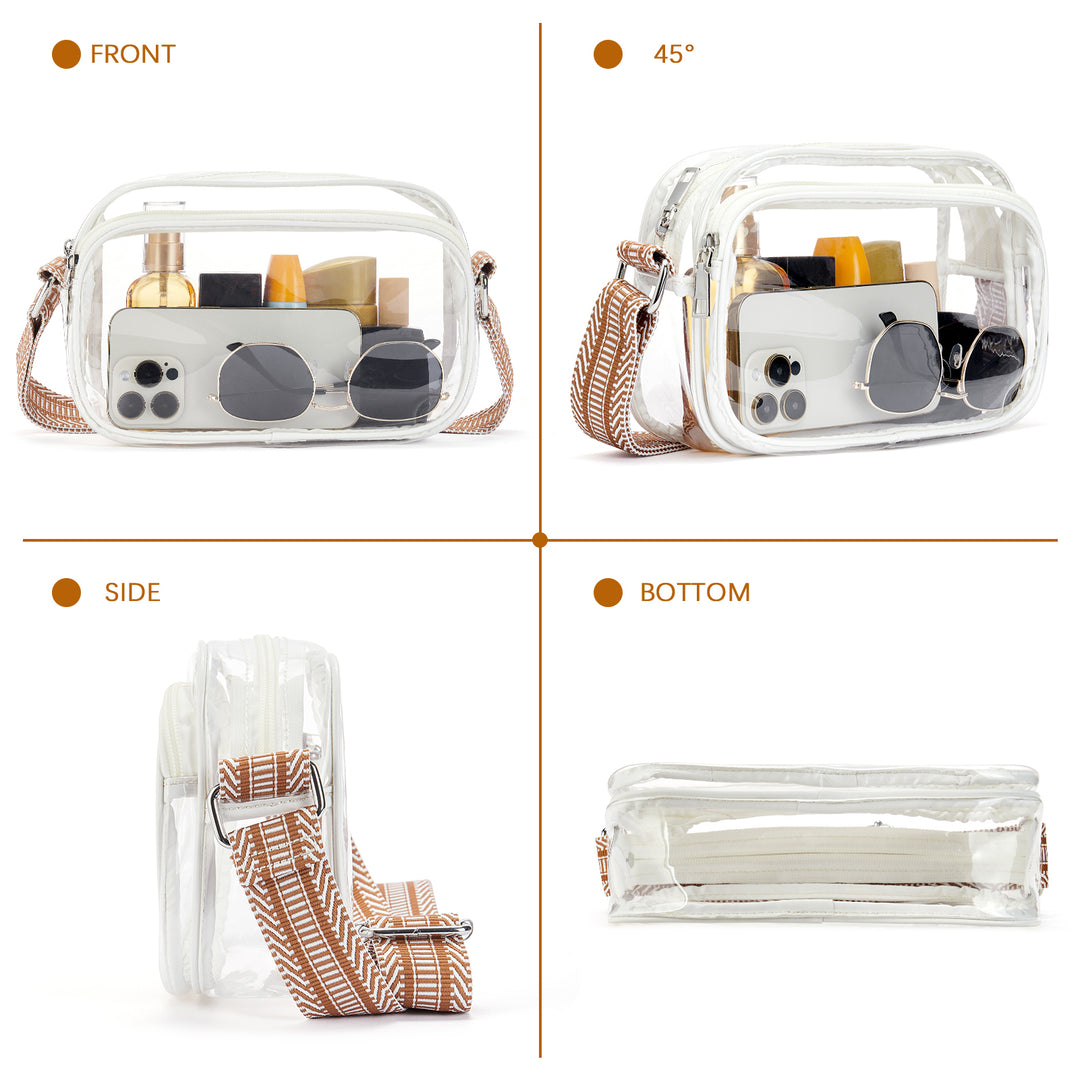 Nola Clear Stadium-Approved Crossbody Bags for Women