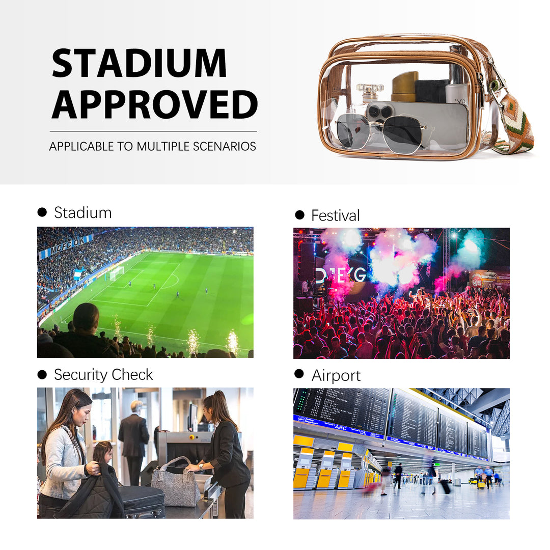 Nola Clear Stadium-Approved Crossbody Bags for Women