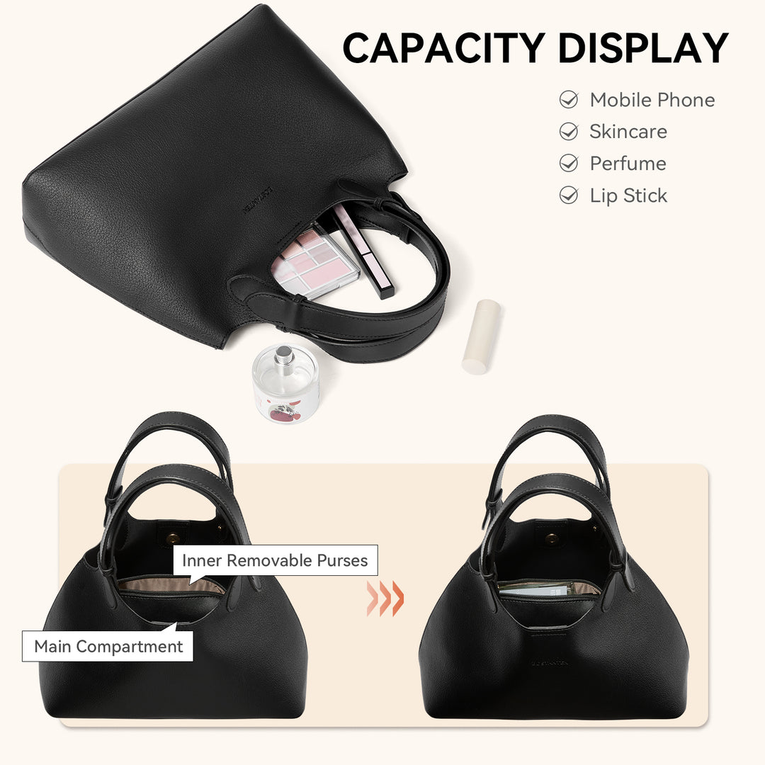 CLAIRE Soft Leather Slouchy Hobo with Adjustable Shoulder Strap