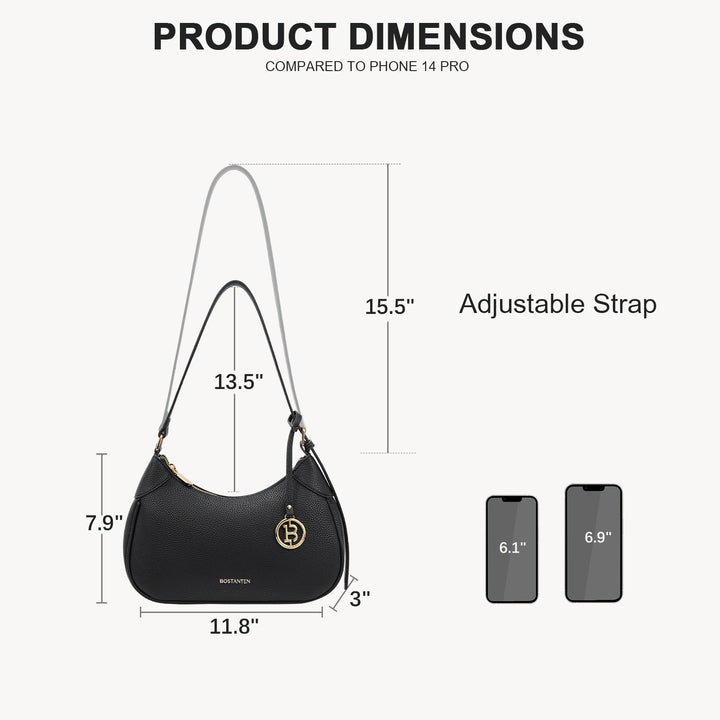 KWELI Trendy Crescent Women Shoulder Bag