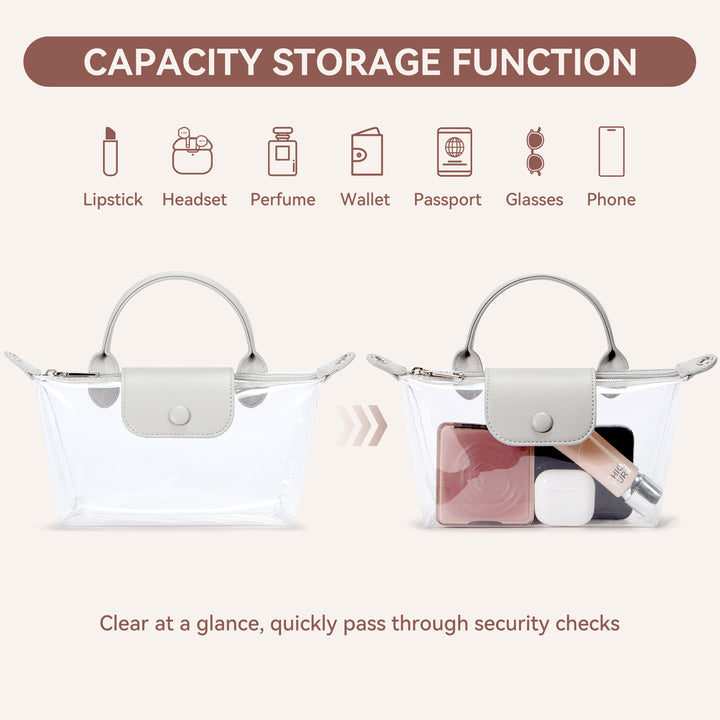 Clear Stadium Approved Crossbody Handbags For Concerts Sports Events