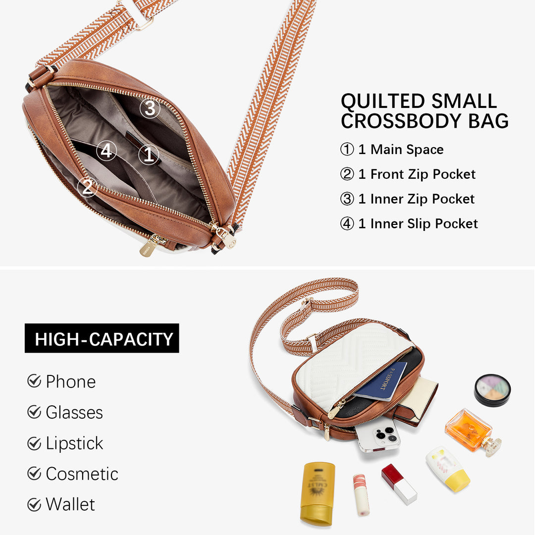 Nola Stylish Quilted Crossbody Bag for Women
