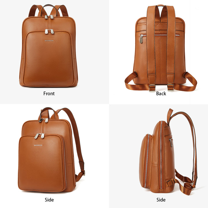 Vrba Genuine Leather Backpack Purse — Courage