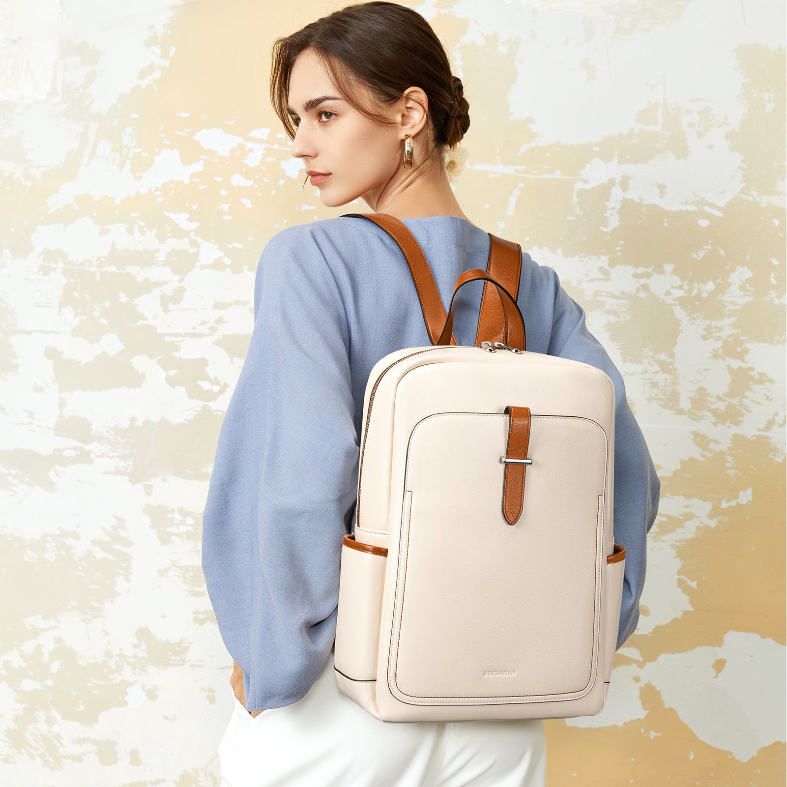 Vrba Laptop-Rucksack-Geldbörse – Einfachheit 