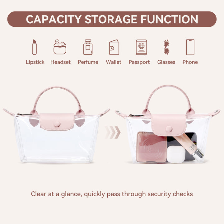 Clear Stadium Approved Crossbody Handbags For Concerts Sports Events