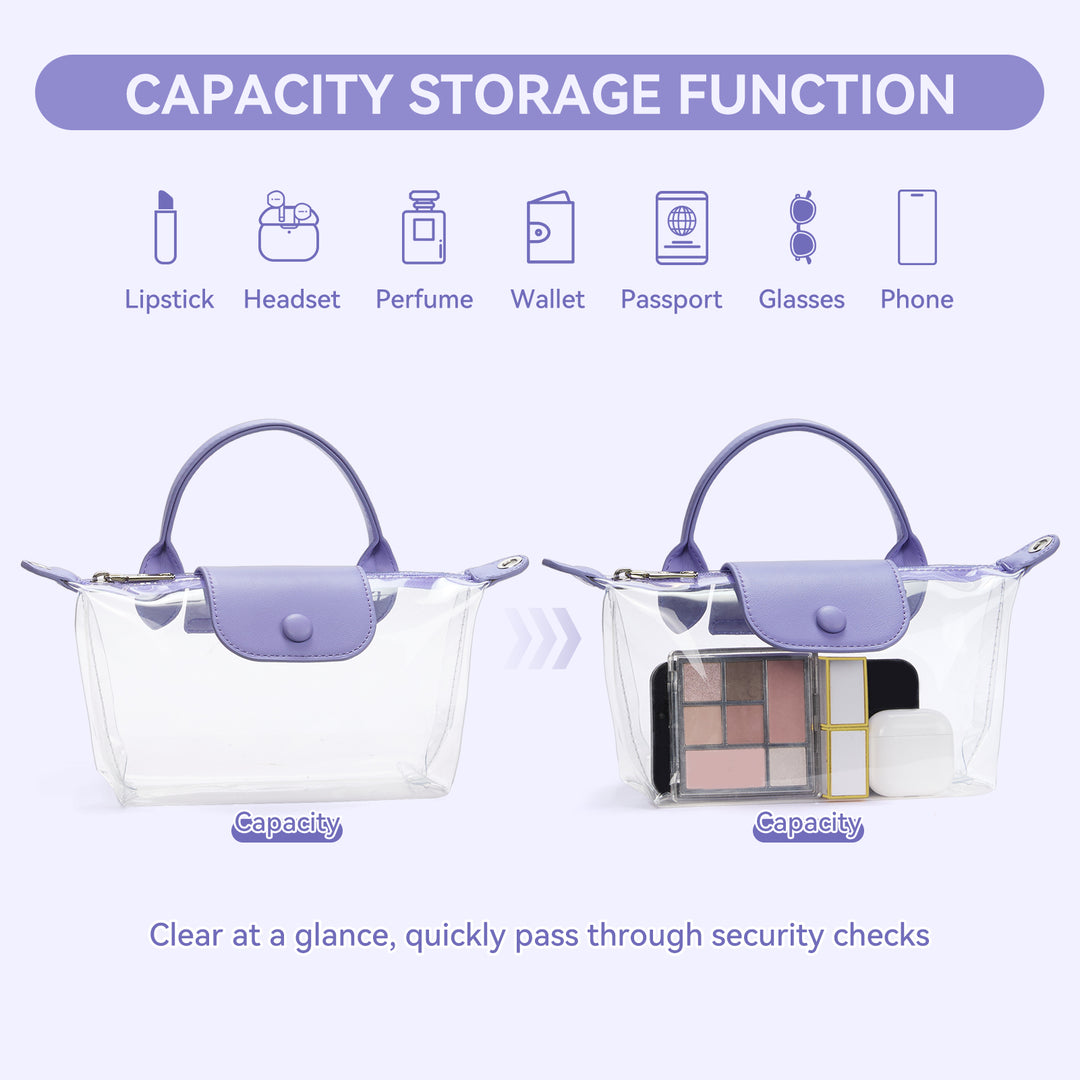Clear Stadium Approved Crossbody Handbags For Concerts Sports Events