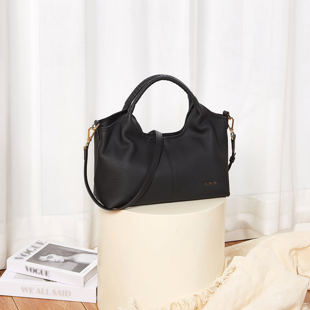 Nevin Genuine Leather Satchel Tote