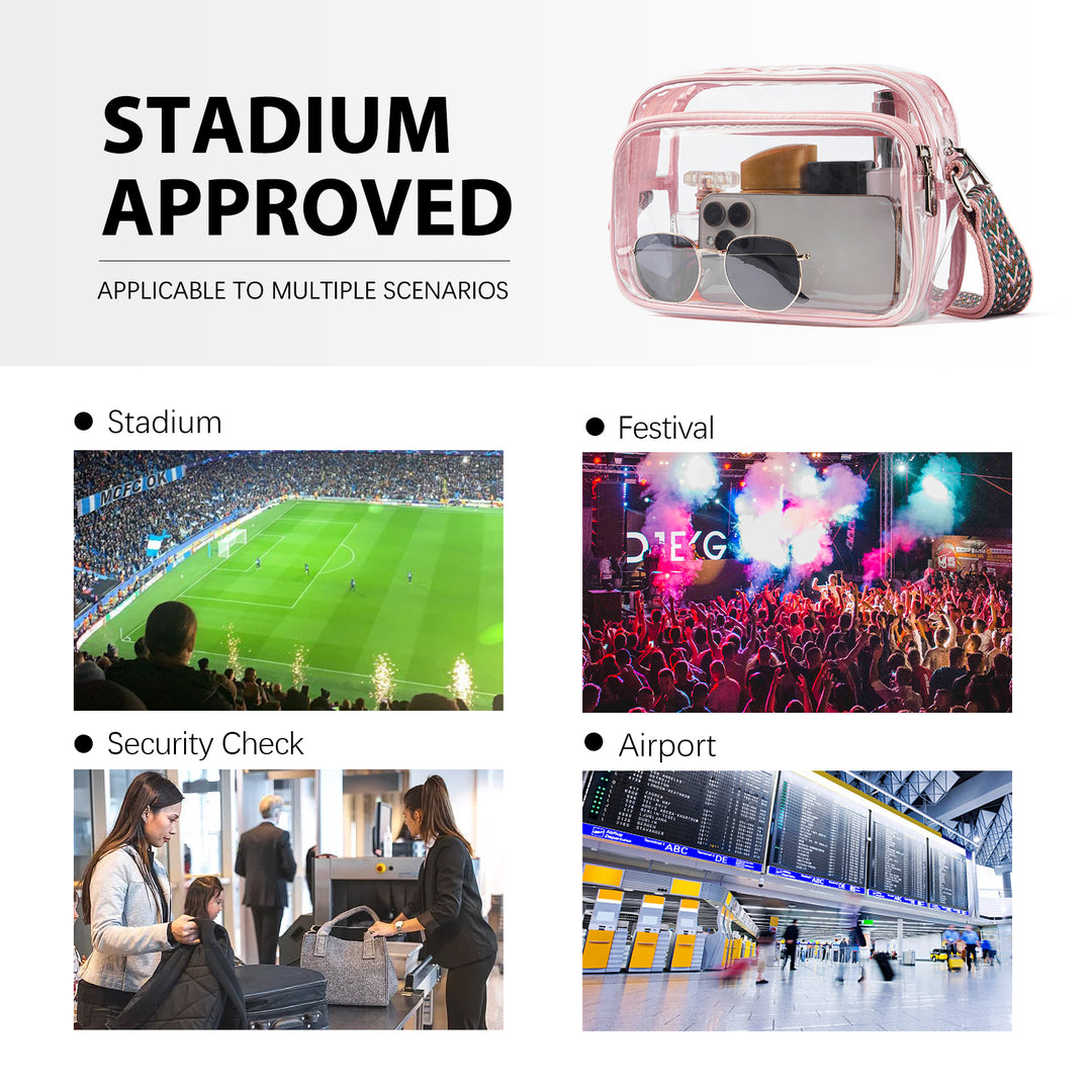 Nola Clear Stadium-Approved Crossbody Bags for Women