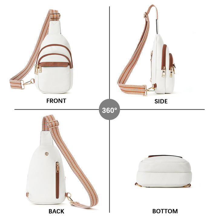 Aurora Beige Street Casual Trapeze Sling Bag