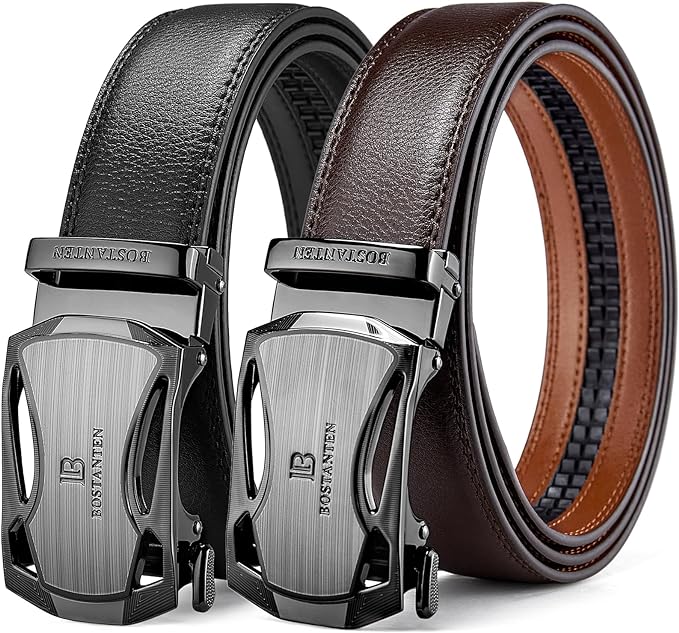 Bostanten Leather Ratchet  Men's Belt — All Sets