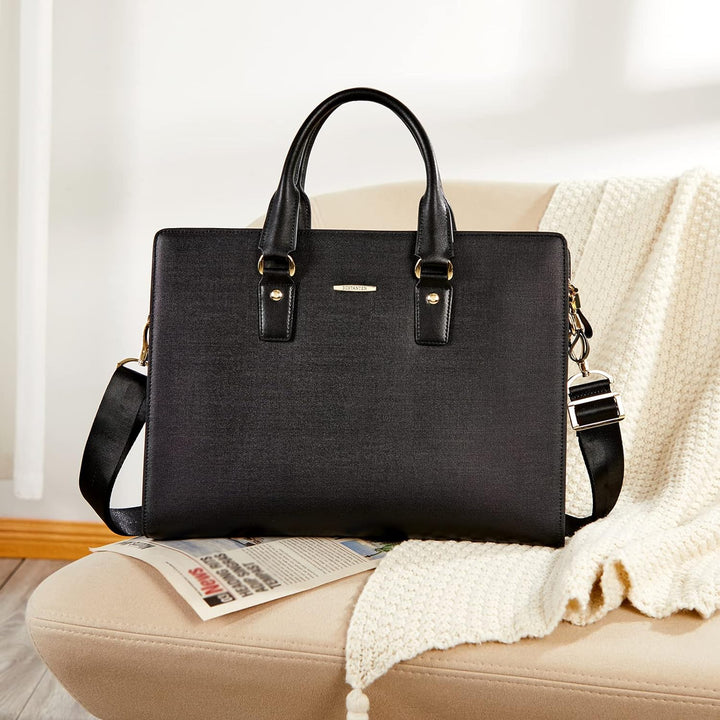 Johan Leather Lawyers Briefcase - Premium Laptop Bag