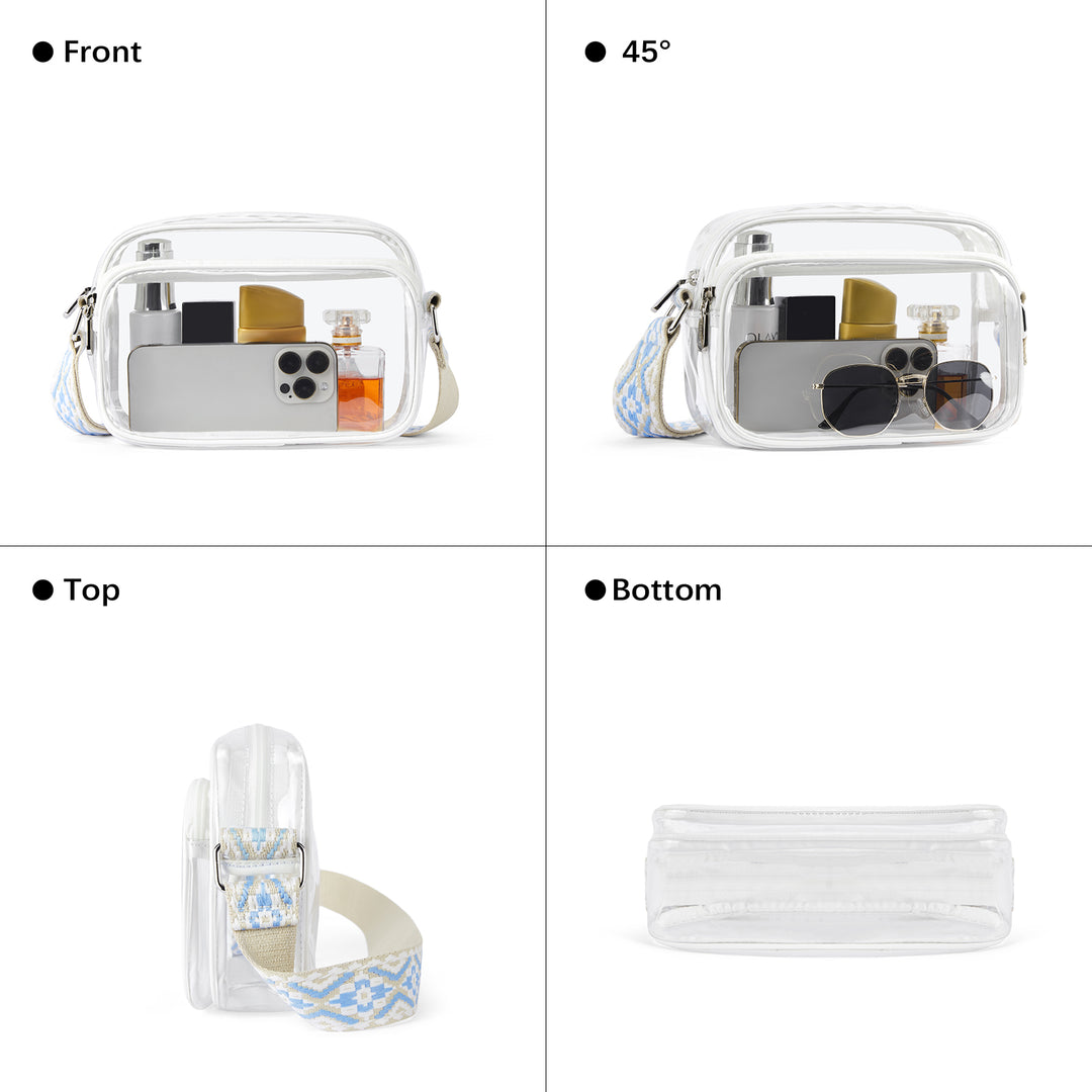 Nola Clear Stadium-Approved Crossbody Bags for Women