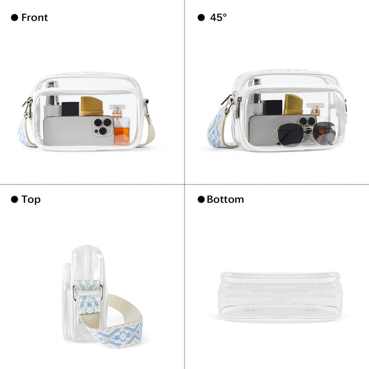 Nola Clear Stadium-Approved Crossbody Bags for Women