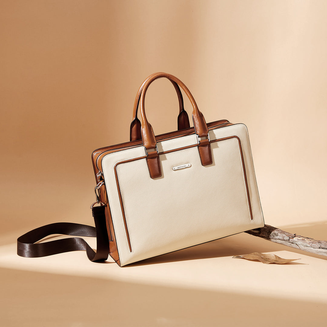 Carol Designer Briefcase For Women — Italian Leather