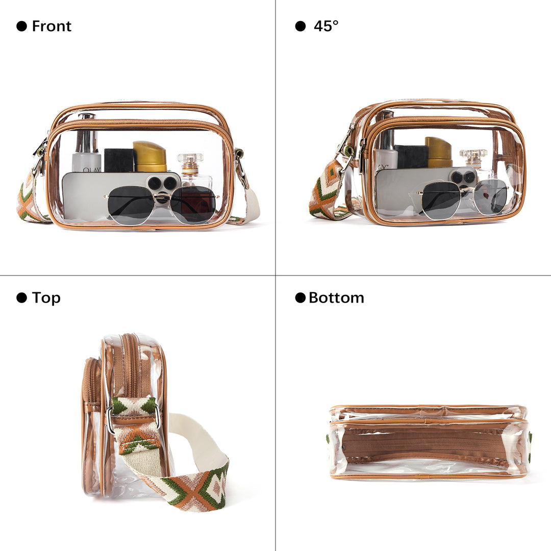 Nola Clear Stadium-Approved Crossbody Bags for Women