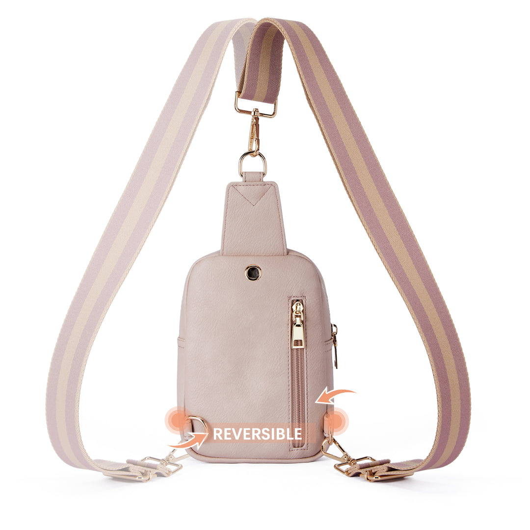 Aurora Removable Patchwork Color Guitar Strap Sling Bag