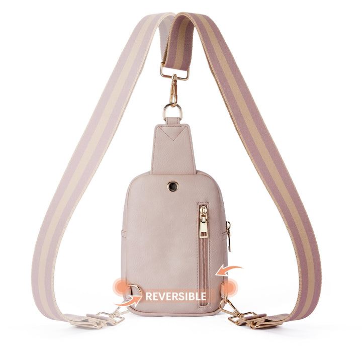 Aurora Removable Patchwork Color Guitar Strap Sling Bag