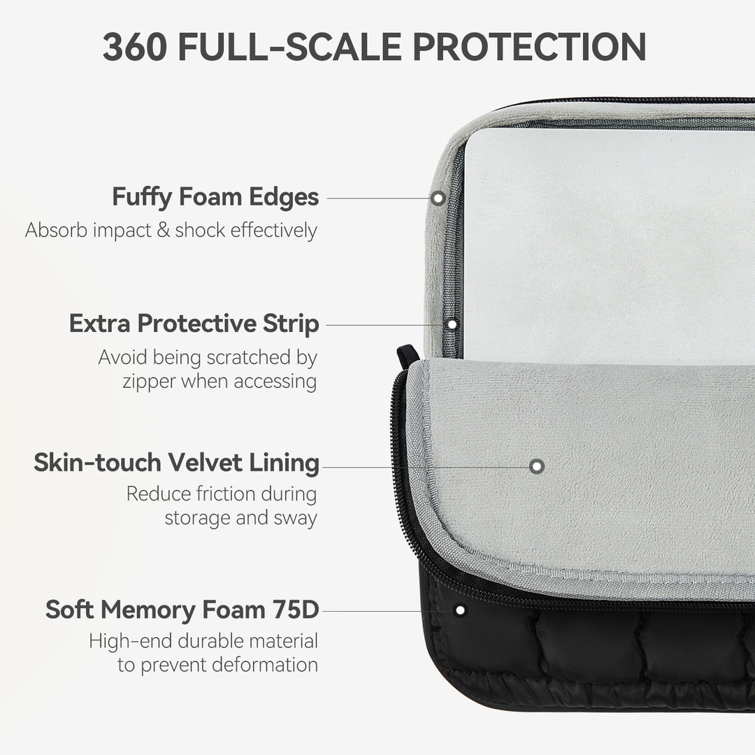 Protective Case Quilted Puffy Laptop Sleeve