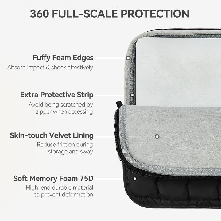 Protective Case Quilted Puffy Laptop Sleeve