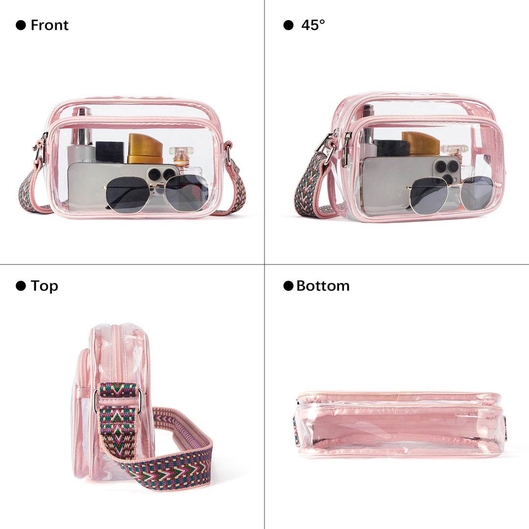 Nola Clear Stadium-Approved Crossbody Bags for Women