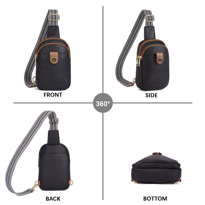 Arrio Reversible Strap Women's Leather Leather Sling Bag