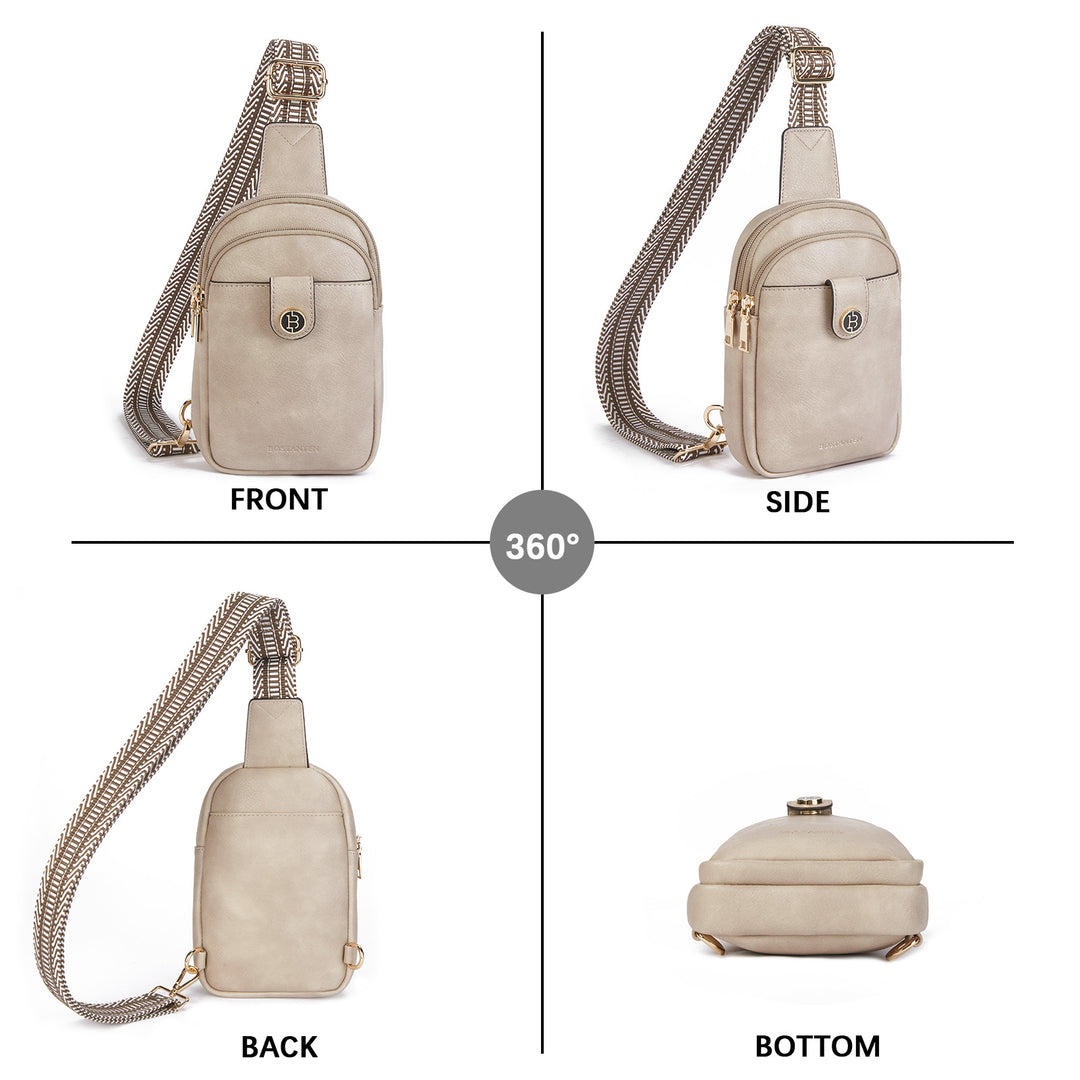 Arrio Reversible Strap Women's Leather Leather Sling Bag
