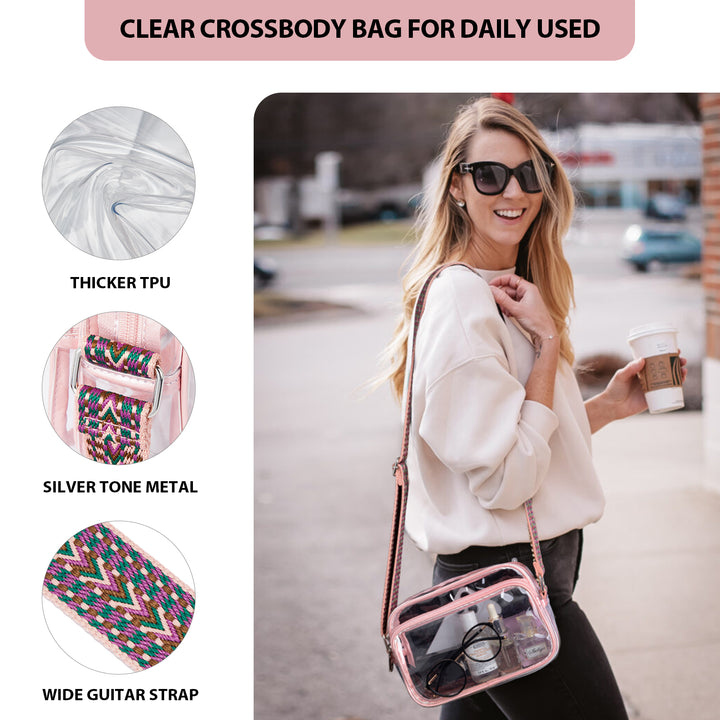 Nola Clear Stadium-Approved Crossbody Bags for Women