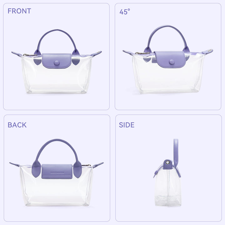 Clear Stadium Approved Crossbody Handbags For Concerts Sports Events