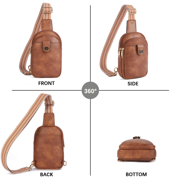 Arrio Reversible Strap Women's Leather Leather Sling Bag